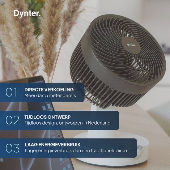 Dynter. AV23-K - Tafel Ventilator - Ventilator staand - Circulation fan - Dynter.