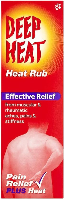 DEEP HEAT RUB EFECTIVE RELIEF from Muscular & Rheumatic Aches, pains & Stiffness 100G