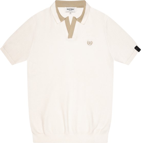 Quotrell Couture - ELIJAH POLO - OFF WHITE/BEIGE - S