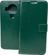 Bookcase Geschikt voor: Nokia 5.4 / 3.4 - Groen - portemonnee hoesje