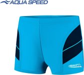 Aqua Speed Andy - Jongens Zwemboxer/ Zwembroek - Blauw/Marineblauw 104