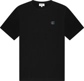 Quotrell Couture - PADUA T-SHIRT - BLACK/OCEAN BLUE - M