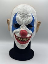 Masque de Clown d'horreur - masque de tête complet en latex - masque de clown effrayant avec nez rouge