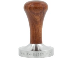 Tamper – 58mm - QuickMill – RVS - Hout – Koffie Tamper – Espresso Tamper - Koffie Stamper - Quick Mill – Espressomachine - Barista Essentials