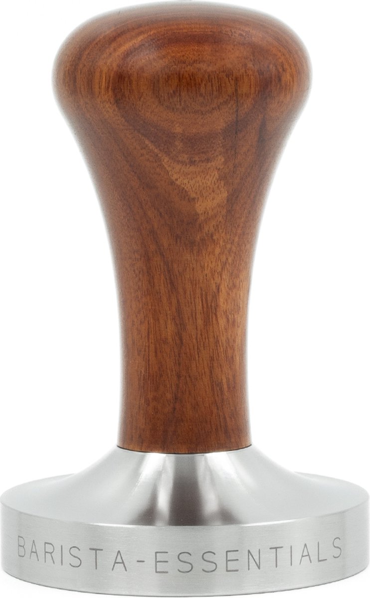 Tamper – 58mm - QuickMill – RVS - Hout – Koffie Tamper – Espresso Tamper - Koffie Stamper - Quick Mill – Espressomachine - Barista Essentials