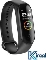Stappenteller - Activity Tracker - Temperatuurmeter - Bloeddrukmeter - Hartslagmeter - Smartwatch - Horloge - Heren - Dames - Nederlandse Handleiding - Zonder Logo
