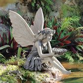 Tuindecoratie Magische Fee - 14CM - Engel Beeldje Ornament Elf Tuinfiguren Standbeeld Handwerk Tuindecoratie Tuinbeeld