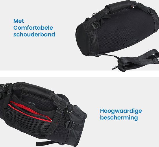 YONO Bescherm Hoes met Schouderband geschikt voor JBL Boombox 3 / Boombox 3 Wi-Fi - Travel Case - Zwart van Yono — afbeelding 3