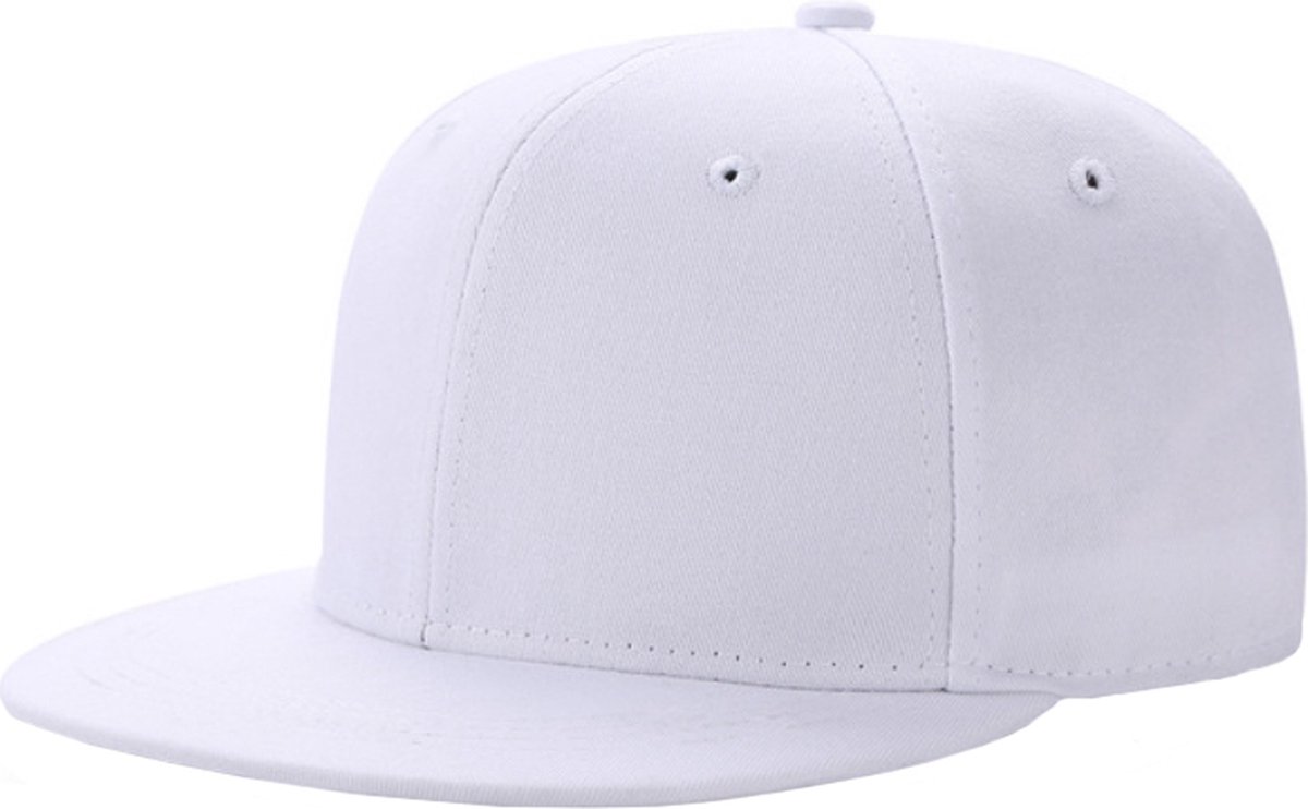 LGT JWLS Effen Hiphop Baseball Cap van Katoen - Wit