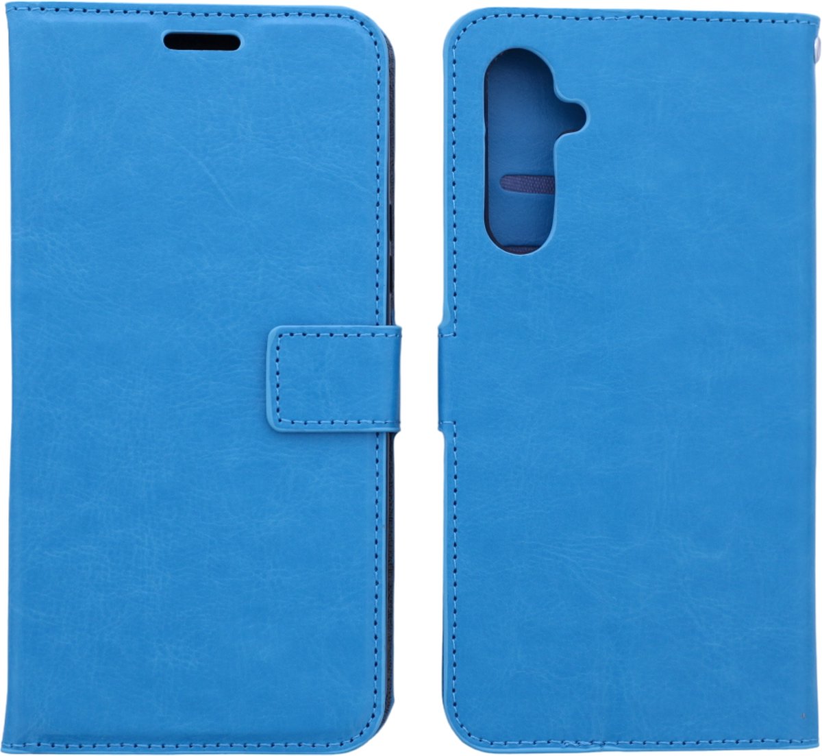 Bookcase Turquoise Geschikt voor Samsung Galaxy A34 - portemonnee hoesje - ZT Accessoires