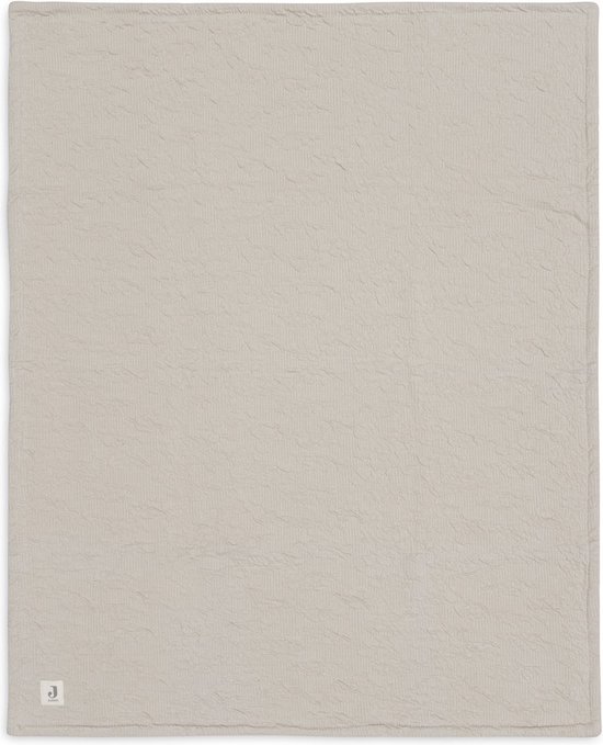 Jollein - Deken Ledikant 100x150cm - Dekentje Baby - Soft Waves - Nougat/Velvet