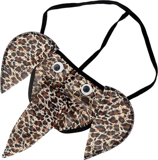 String Homme Sexy En Soie Glacée - Modèle éléphant Humoristique - Taille 3XL