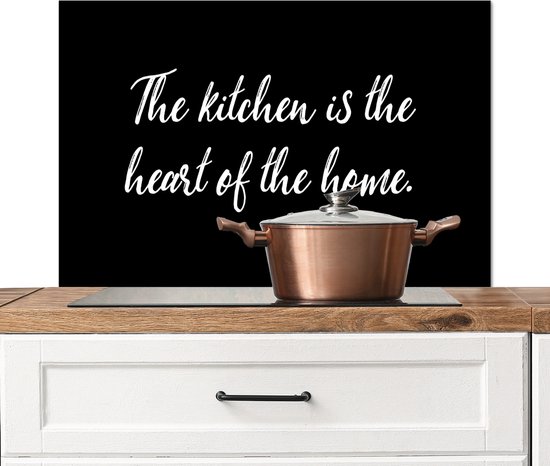 Spatscherm keuken 90x60 cm - Kookplaat achterwand Quotes - Keuken ...