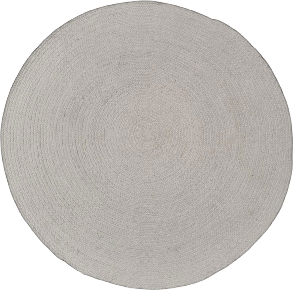 LM-Collection Ronde Vloerkleed - Ø200cm - Wit/Beige - Wol - vloerkleed rond, vloerkleed kinderkamer, vloerkleed laagpolig, vloerkleed 160x230