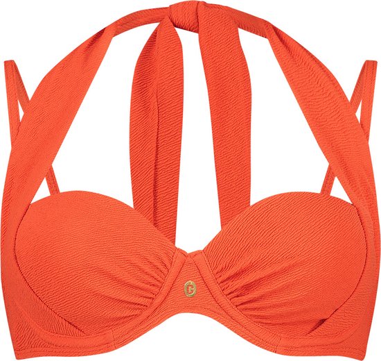 Ten Cate - Haut de bikini multivoies Summer Red - taille 42D - Rouge/ Oranje