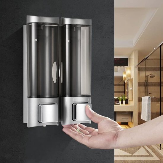 HAISIGE Zeepdispenser, Wandbevestiging Zonder Boren, Set Van 2 Handdispenser, 450 Ml, Wastafel Badkamer Douchegel Dispenser, Geschikt Voor Shampoo, Handdesinfectiemiddel, groen HAISIGE Zeepdispenser, Wandbevestiging Zonder Boren, Set Van 2 Handdispenser, 450 Ml, Wastafel Badkamer Douchegel Dispenser, Geschikt Voor Shampoo, Handdesinfectiemiddel, groen