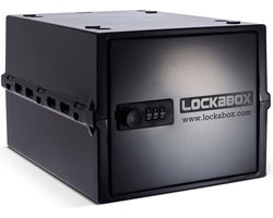 Lockabox One™ Opbergbox met Cijferslot - Afsluitbare Medicijnkast - Polycarbonaat Kluis - Koelkast en Diepvries Proof - 10,5 Liter - 31 x 21 x 17 cm