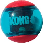 KONG Squeezz Action Honden Bal - Rubber - Rood - L - 8.3 cm