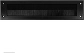 Brievenbus tochtafsluiter - Tochtwering - schroefbaar - zwart - Rechthoek - 8 X 34 CM