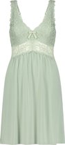 Hunkemöller Dames Nachtmode Slipdress Nora Lace - Groen - maat XS