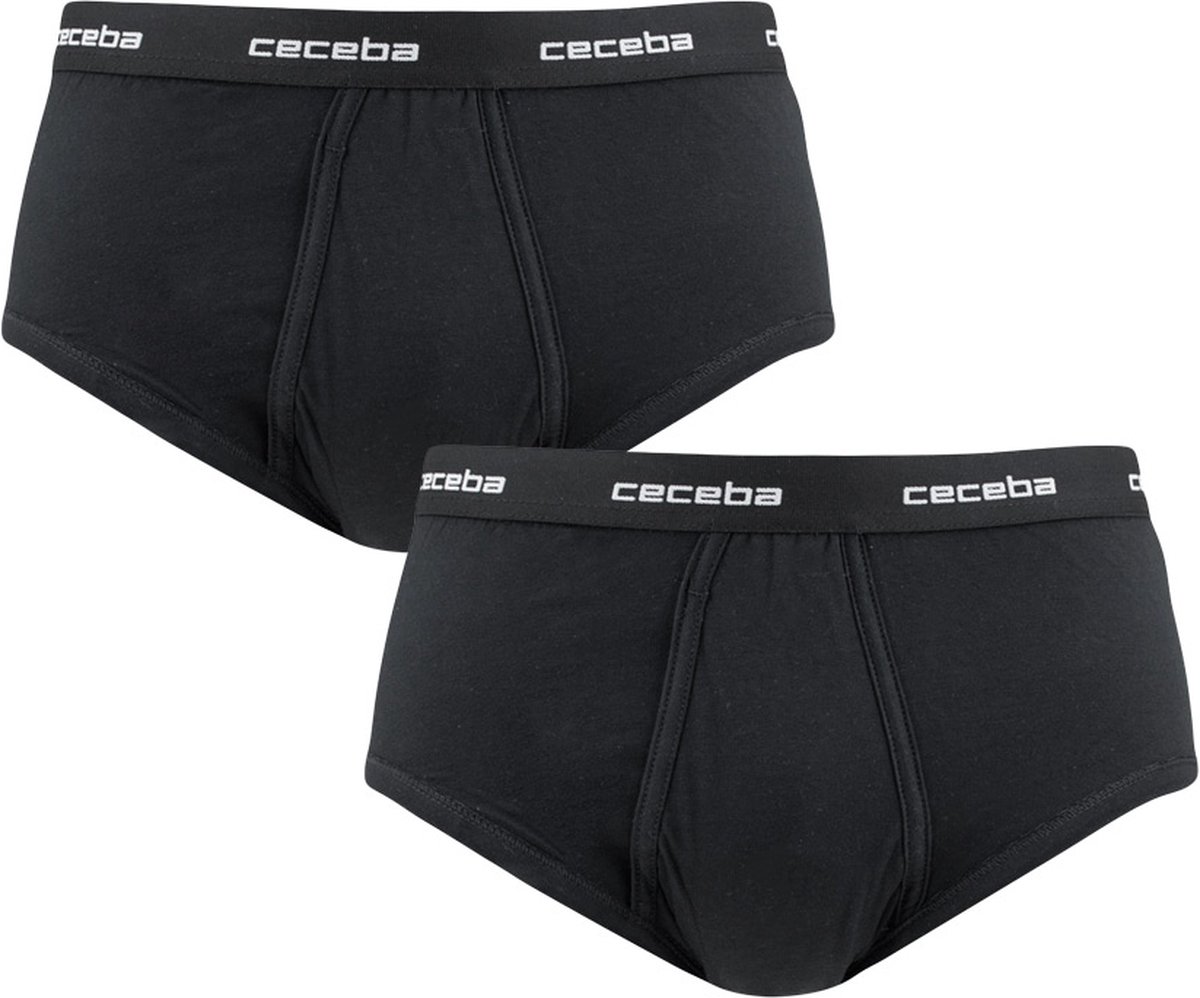 CECEBA New Classics Herenslip met gulp - 2-pack - Zwart