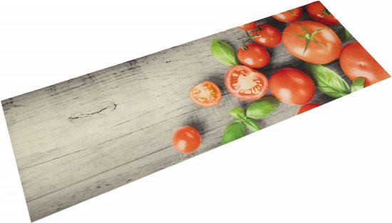 vidaXL-Keukenmat-wasbaar-tomatenprint-60x180-cm-fluweel