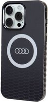Audi IML Big Logo Back Case (MagSafe Compatible) - Geschikt voor Apple iPhone 15 Pro Max (6.7") - Zwart