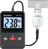 VOLTCRAFT OM-100 Zuurstofmeter 0 - 100 % Zuurstofmeter Kalibratie Fabrieksstandaard (zonder certificaat)