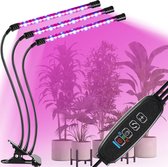 Volledig spectrum bureau-plantenlamp voor broeikas en kamerplanten 60 leds afstandsbediening regelgestuurd groeilicht met timer