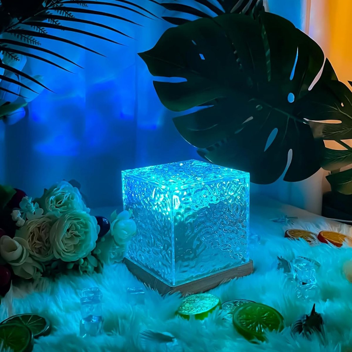 Tiktok lamp - Noorderlicht projector - Ocean projector - Watergolf lamp - Tesseract lamp - Kristallen lamp - Kristallen tafellamp - Noorderlicht lamp – foto 2
