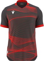 Macron Wyvern Eco Shirt Korte Mouw Heren - Antraciet / Fluorood | Maat: XL