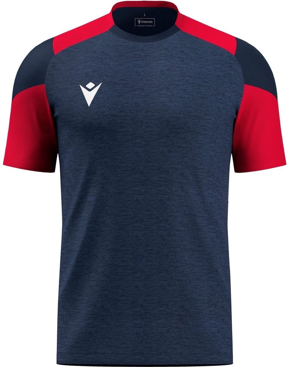 Macron Glory Golem Shirt Korte Mouw Kinderen - Marine / Rood | Maat: 7-8 Y