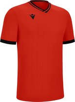 Macron Halley Shirt Korte Mouw Heren - Rood / Zwart | Maat: 5XL