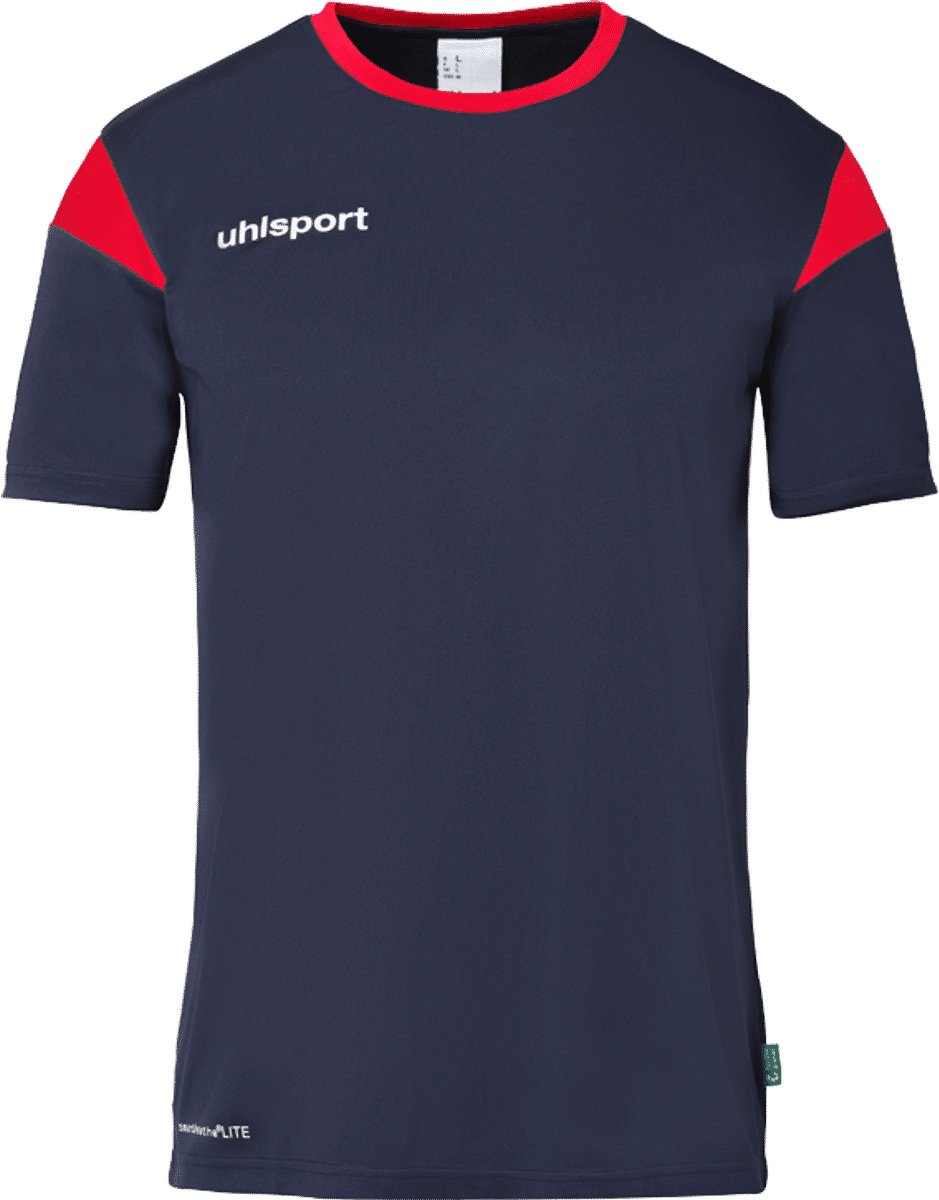 Uhlsport Squad 27 Shirt Korte Mouw Heren - Marine / Rood | Maat: XL
