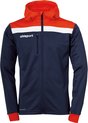 Uhlsport Offense 23 Trainingsjack Met Capuchon Kinderen - Marine / Rood / Wit | Maat: 140