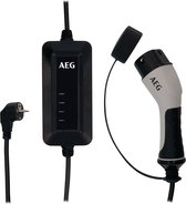 AEG Auto Laadkabel Type 2 naar Schuko - 16A / 230V - mobiele thuislader - 5 meter