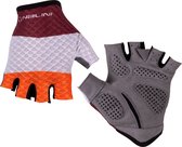 Nalini Unisex Fietshandschoenen zomer - wielrenhandschoenen korte vingers Rood Oranje - NEW SUMMER GLOVE Red wine/Orange - M