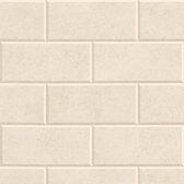Steen tegel behang Profhome 343221-GU vliesbehang licht gestructureerd in steen look mat beige crèmewit 7,035 m2