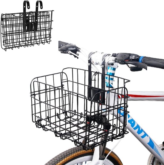 Fietsmand voor, opvouwbare en afneembare universele mand met snelsluiting, multifunctionele fietsmand met bevestigingsset van FastRider — afbeelding 2