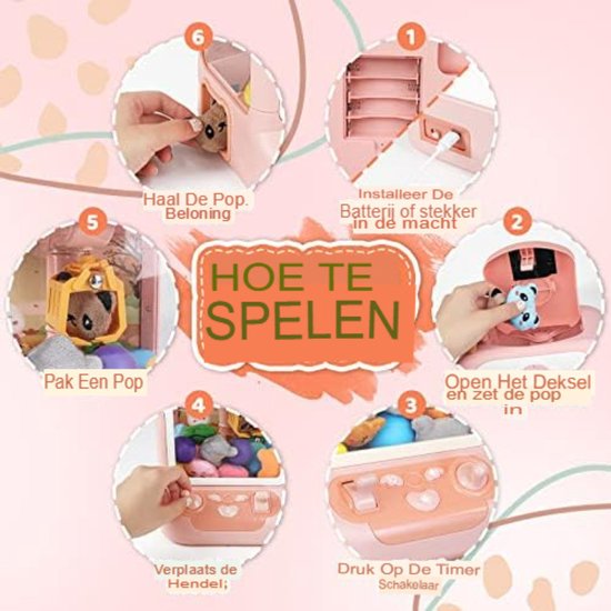 Mini Claw Machine – Grijp & Win – Speelgoedautomaat – Mijn Hummeltje