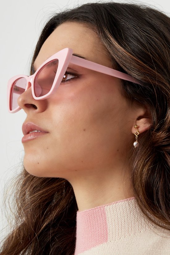 YEHWANG Zonnebril eenkleurig montuur - roze van Ye — afbeelding 4