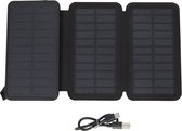 S&C - Solar powerbank 8000 mAh zwart Opvouwbaar zonnepaneel Inclusief USB-C-kabel