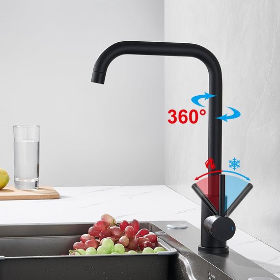 Rhythm 2-RH-300 Roestvrij Staal/Rvs Keukenkraan
