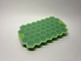 Ijsblokjesvorm met deksel - Keukengerei - Siliconen vorm en deksel - Groen
