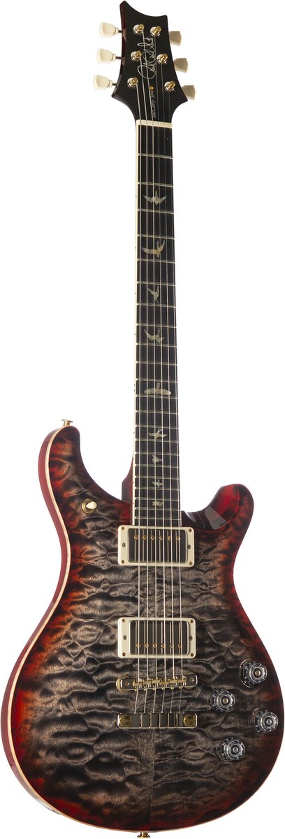 PRS McCarty 594 Quilt 10-Top Charcoal Cherry Burst #0328788 - Custom elektrische gitaar