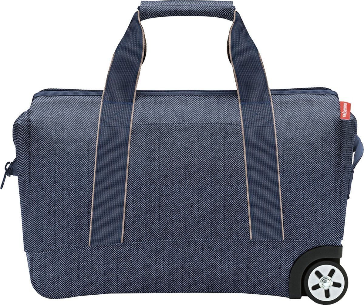 Reisenthel Allrounder Trolley Reistas Op 2 Wielen - 30L - Herringbone Donkerblauw