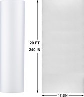 Schuifladenmat, niet klevend, 44,5 x 610 cm, EVA-kunststof, waterbestendig, antislipmat, laden, koelkastmat voor keuken, planken, kasten, laden, koelkast, transparant
