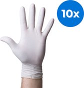 Romed latex handschoenen poedervrij - Set van 10 doosjes XS Romed