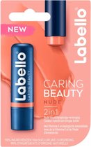 Labello Lippenbalsem Caring Beauty Nude - 6 stuks - Voordeelverpakking