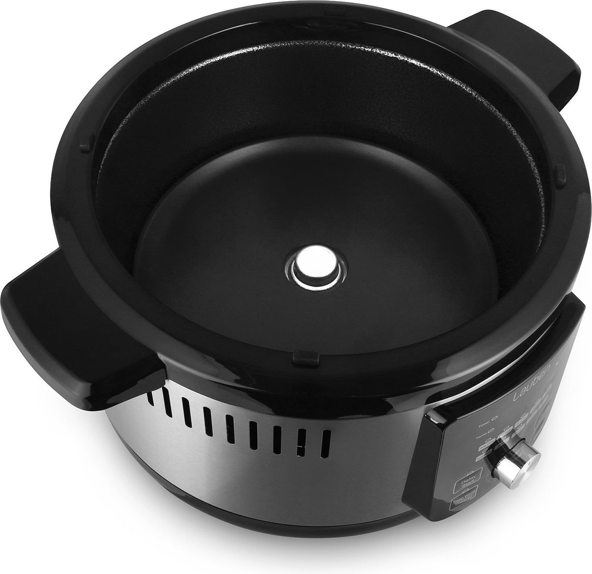Lauben Multicooker - Snelkookpan - Slowcooker - Snelkookpan 6 liter - Slowcooker met timer - OvenSafe® - 6 Liter - 1500W - Rood/Zilver – foto 7